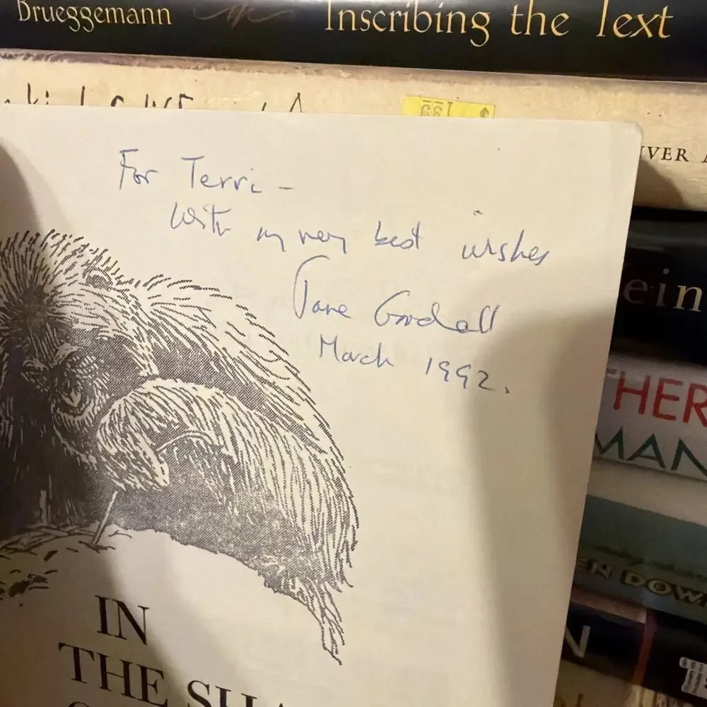 In the Shadow of Man Signed‎ by Jane Goodall Revised Edition Signed Copy